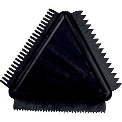 Creativ Rubber Texture Comb - 9cm, Black - Create Textured Designs on Paint or Clay