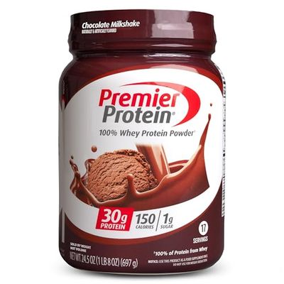 Premier Protein - Whey 100 Percent Protein Powder - Chocolate Milkshake - 697g