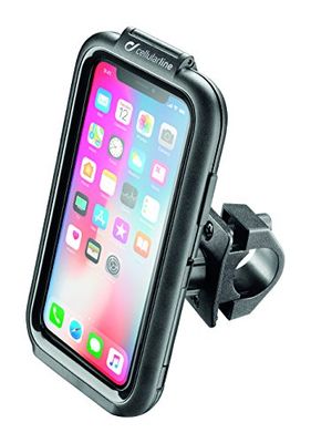 INTERPHONE SMIPHONEX - Supporto Moto Dedicato Iphone X - Utilizzo su Manubrio Tondo - Antivibrazione - Antipioggia e Polvere - Completa funzionalità del Telefono anche con i Guanti