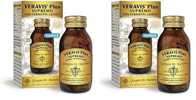 Dr Giorgini VERAVIS PLUS SUPREMO Pastiglie con Fermenti Lattici - 90 g (lassativo naturale con senna ed erbe che, favorendo la regolarità del transito, possono aiutare in caso di stitichezza)