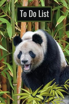 To Do List: Panda Nice Graphic Pages Make This A Fun And Unique Goal Setting Book For Every Age (Black And White Edition)