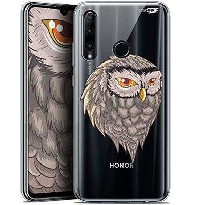 Caseink fodral för Huawei Honor 20 Lite (6.2) gel HD [tryckt i Frankrike - Honor 20 Lite fodral - mjukt - stötskyddat ] uggla Draw