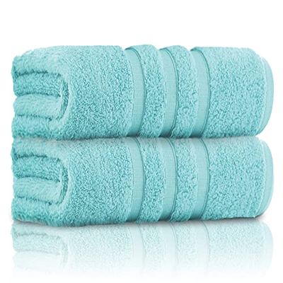 GC GAVENO CAVAILIA Serviettes de Bain | 550 g/m² Extra Large | Lavables et absorbantes | Drap de Bain en Coton égyptien, Aqua