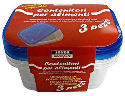 Set 24 containers kunststof freezer-forno met Cop. * 3 stuks casre5239 bakken voor de keuken