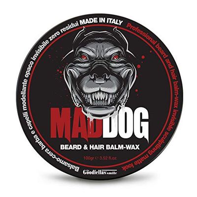 THE GOODFELLAS' SMILE Beard & Harr balsam vax MAD DOG. 100% tillverkad i Italien, 100 ml