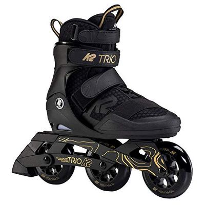 K2 Skates unisex inline-skridskor TRIO 110, svart – guld, 30F0133.1.105