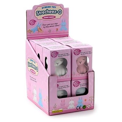 Brightium Jouet spongieux - Jouet élastique en Forme de Lapin, Doux au Toucher, idéal pour se détendre et libérer Le Stress, Couleurs Vives et Design Amusant.