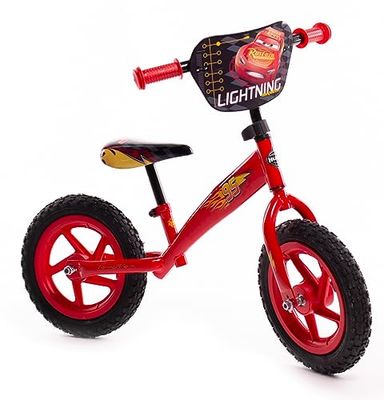 Huffy Disney Cars Balance Bike Draisienne Garçons et Filles, Rouge, S