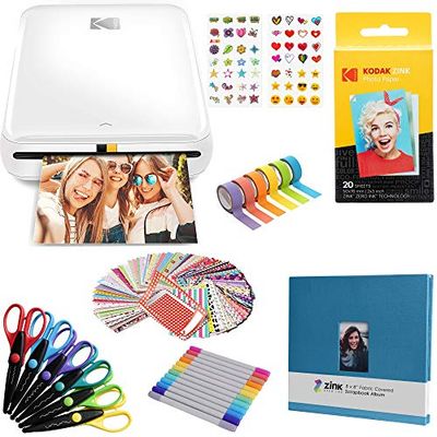 KODAK Step Impresora Móvil com Tecnologia Zink (Blanco) Kit de Album de Recortes