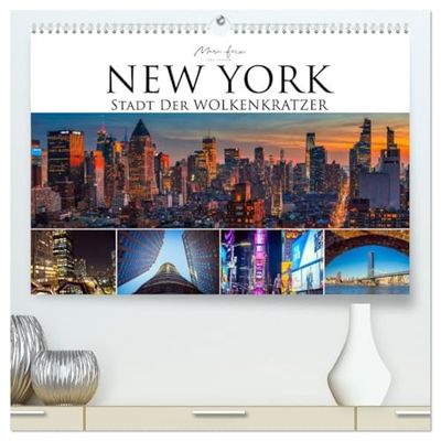 New York - Stadt der Wolkenkratzer (hochwertiger Premium Wandkalender 2026 DIN A2 quer), Kunstdruck in Hochglanz: Faszinierende Architektur einer Weltmetropole
