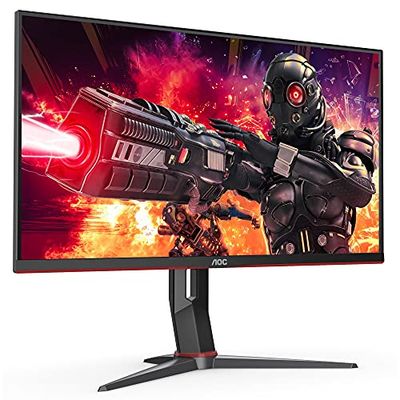 AOC Gaming U28G2XU - 28 Inch 4K UHD Monitor, 144Hz, 1ms GTG, IPS, FreeSync Premium pro, HDR 400, Height Adjust, USB Hub, Speakers (3840x2160 @ 144Hz, 370 cd/m², HDMI / DP / USB 3.2)