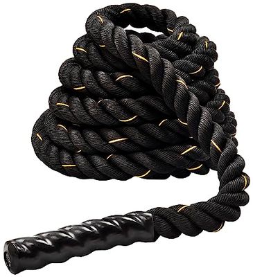 Fitvids - Cuerda de Entrenamiento Battle Rope de 3,8-5 cm de diámetro, polidacrón, 9 m, 12 m, 15 m de Longitud, Cuerdas Pesadas para Gimnasio en casa y Entrenamiento