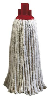 Mop in Cotone Bianco, Assorbimento efficiente, Facile da Pulire, Ideale per Uso Domestico e Commerciale su Pavimenti e superfici.