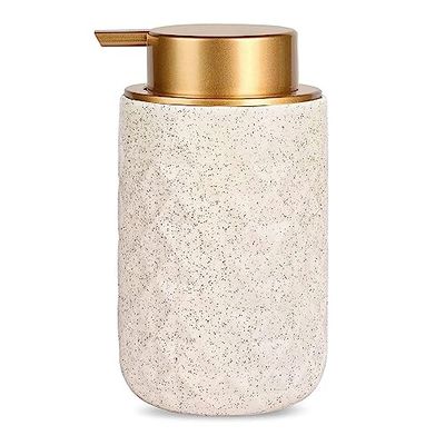 Dispensador de jabón de Espuma – Dispensador de jabón de Manos de cerámica de 12 onzas para baño, dispensador de jabón de Manos líquido Recargable para Platos de Cocina