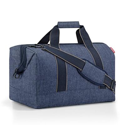 Reisenthel MT4113 ALLROUNDER L HERRINGBONE DARK BLUE Borsa sportiva Donna HERRINGBONE DARK BLUE Taglia Unica