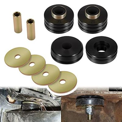 9.4102G Universal Mounts Body Mounting Bushings Universal Polyurethane Mounts / Isolators, Including 4 Washers, 2 Sleeves and 4 Bushings (Black, 2 Sets)
