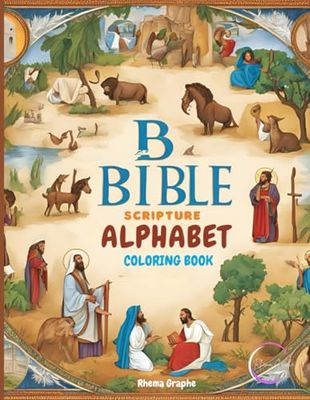 Bible Scripture Alphabet Coloring Book: ABC Coloring Book with Bible Scripture