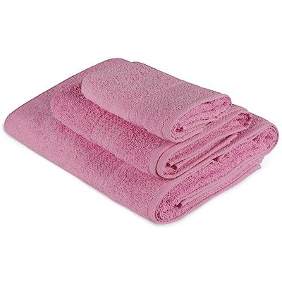 Handdoekenset, 3-delig, roze