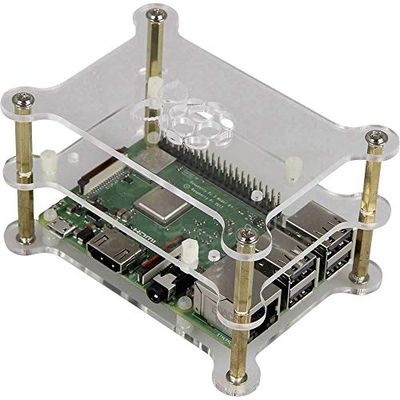 Joy-IT Makercase V2 SBC-behuizing geschikt voor (ontwikkelingssets): Raspberry Pi acrylglas helder rb-case13