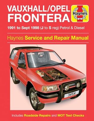 Vauxhall/Opel Frontera Petrol & Diesel (91 - Sept 98) Haynes Manual (Paperback)