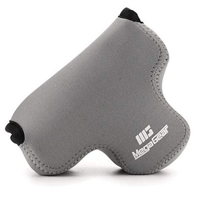 MegaGear MG1889 Neoprene Case Compatible with Fujifilm X-T200 (XC15-45mm) - Grey