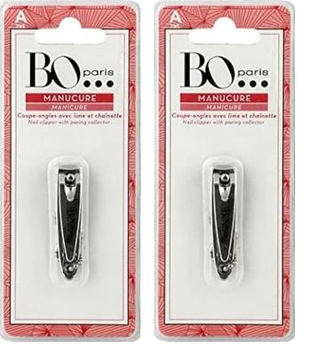 Coupe ongle avec lime et chainette A (Lot de 2)