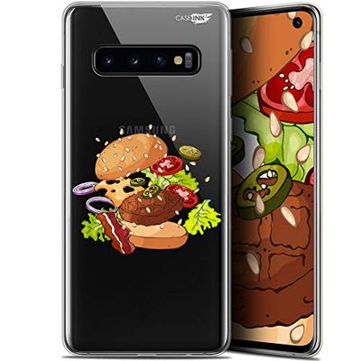 Caseink fodral för Samsung Galaxy S10 (6.1) gel HD [ ny kollektion - mjuk - stötskyddad - tryckt i Frankrike] Splash Burger