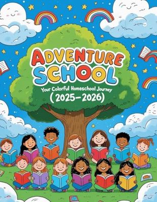 Adventure School: Your Colorful Homeschool Journey (2025–2026): A cheerful planner for creative learning days, designed for both kids and parents.