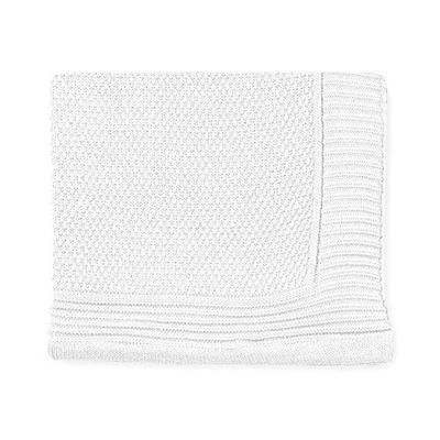 pirulos 28011614 – Toquilla tricot Textures, 80 x 110 cm, couleur blanc