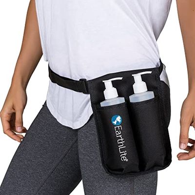 EarthLite Massage Tables Double Massage Oil Holster, Black