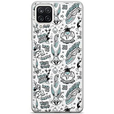 ERT GROUP mobiltelefonfodral för Samsung A12 / M12 originalt och officiellt licensierat Looney Tunes mönster 004 optimalt anpassad till formen på mobiltelefonen, fodral tillverkad av TPU-plast