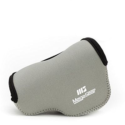 MegaGear MG836 - Estojo de câmara ultra leve de neoprene para Panasonic Lumix DC-LX100 II, DMC-LX100, cinzento