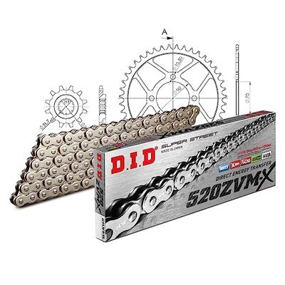 Kettingset DID staal 520ZVM-X / 90 eindeloos voor Kawasaki KFX 250 cc
