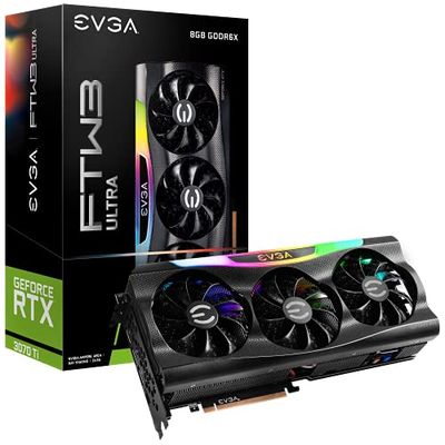 EVGA 08G-P5-3797-KL videokaart NVIDIA GeForce RTX 3070 Ti 8 GB GDDR6X