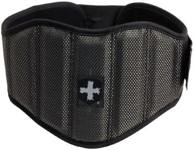 Harbinger Firm Fit Voorgevormde Gewichtheffen Riem, Houdingsondersteuning, Krachttraining Apparatuur, Zwart, L