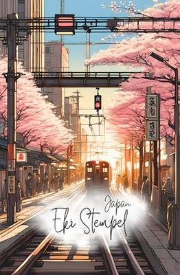 Das Japan Eki Stempelbuch mit Zug, Eki Stamp Book, Das Japan Reisetagebuch für Stempel und Notizen: Erinnerungen an Japan
