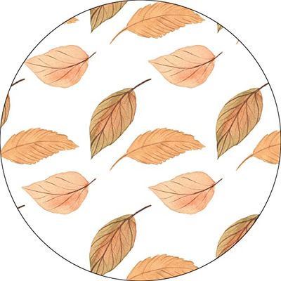 Bonateks, Tappetino per mouse rotondo con stampa digitale, base antiscivolo, per ufficio e casa, diametro: 22 cm