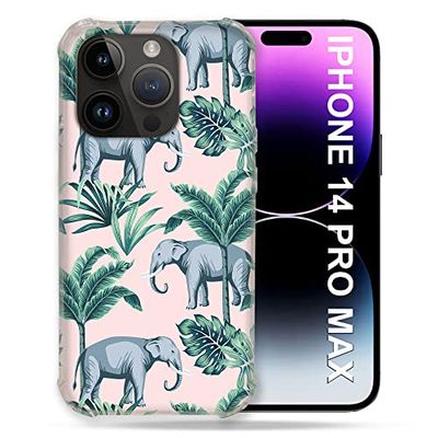 Beschermhoesje voor iPhone 14 Pro Plus (6,7 inch), motief: olifant