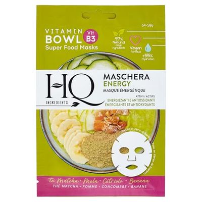HQ Ingredients Maschera Energy te Matcha - Äpple - Gurka - Banan