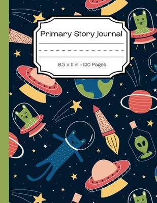 Outer Space Primary Story Journal: Draw and Write Primary Composition Notebook for Kids