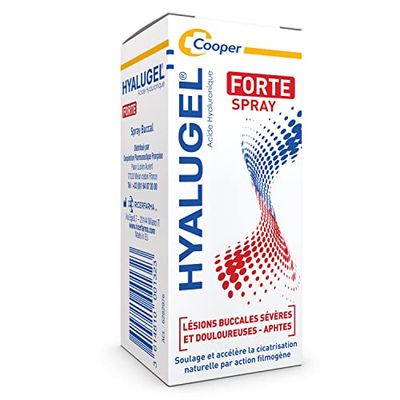 HYALUGEL - Spray Buccal - Plaies sévères et douloureuses - Aphtes - Acide Hyaluronique - Spray - 20 mL