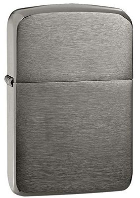 Zippo Windproof Lighter - 1941 Replica - Black Ice Finish - Refillable for Lifetime Use - Adjustable Flame - Gift Box - Metal Construction - Made in USA