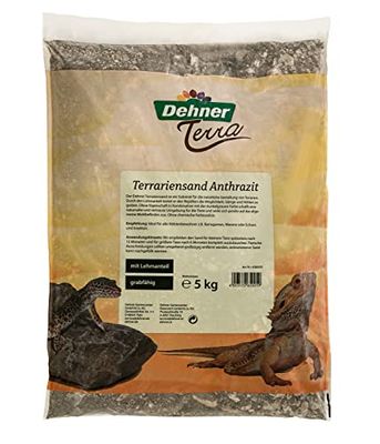Dehner Terra - Arena de terrario con Arcilla para Reptiles (5 kg), Color Gris