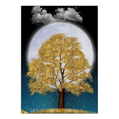 Arterby's® - Premium Poster Quadro Cornice Tela Canvas Dipinto Mood - Illustrazione Dipinto Artistico Astratto - Made in Italy - HD Tela (senza cornice) 70x100 cm A0022 D0014