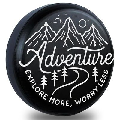 NIAEIAIE Spare Tire Cover for RV Trailer-Camper Tire Cover Wheel Protectors Weatherproof Universal for Trailer RV SUV Truck Camper Travel Trailers 14" 15" 16" 17" inch (14inch)