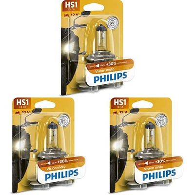 Philips automotive lighting 12636BW 12636BW-HS1 Vision Moto, Pacco da 3