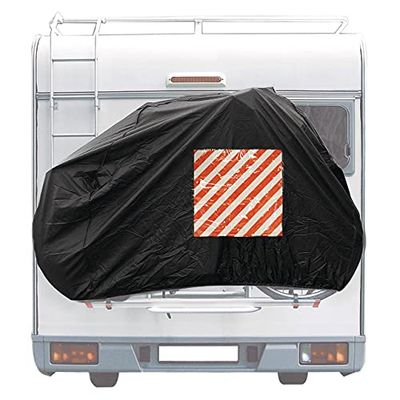 Cartrend 10162 Caravan cykelskydd bakmontering 1 st. cykelskydd cykelfodral camping campingtillbehör husvagn husbil för 2 cyklar, medium