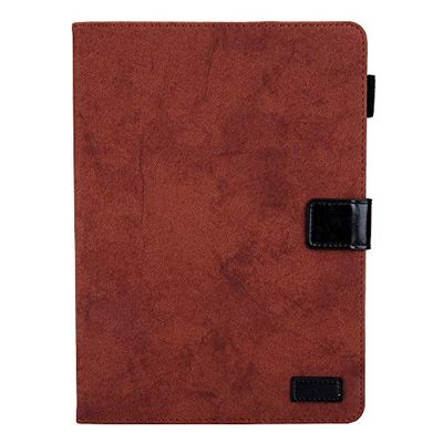 Cartoon Protective Case for iPad Air iPad Air2 iPad Pro 9.7 2016, Soft PU Material Protective Shell Clamshell Full Protection Drop and Scratch Resistant Brown