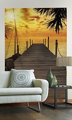'Sunny Decor SDNW918 XXL Poster – Photo Wallpaper "Treasure Island and The Fleece and Paste, Bunt, Größe 49 x 184 cm