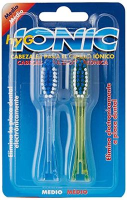 Hyg IONIC Zestaw 2 wymiennych głowic do elektronicznych szczoteczek do zębów - średnie włosie